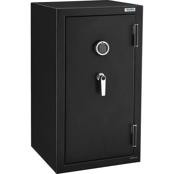 Burglary & Fire Safe Cabinet with Digital Lock, 1.5 Hr Fire Rating, 22W x 22D x 40H, Global Industrial, Mfr#: 493493